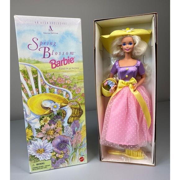 Vintage Mattel Spring Bloom Barbie 1995 Exclusive Blonde Special Edition - Picture 1 of 8
